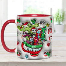 Load image into Gallery viewer, Personalized Merry Grinchmas Accent Mug with Custom Name for Holiday Gifts