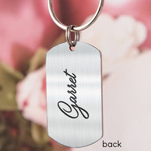 Load image into Gallery viewer, Personalized LGBT Support Epoxy Metal Keychain Unique Gift