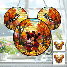 Load image into Gallery viewer, Personalized Window Hanging Suncatcher Ornament for Couples