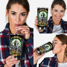 Load image into Gallery viewer, Personalized Halloween Tumbler Custom Name Gift for Beetlejuice Fan