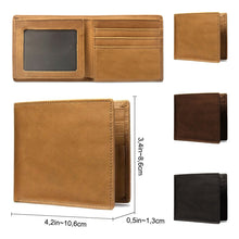 Load image into Gallery viewer, Personalized Leather Wallet Custom Name Star Wars Gift for Dad