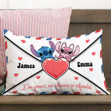 Load image into Gallery viewer, Personalized Ohana Love Letter Pillow Cover Custom Names Gift