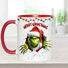 Load image into Gallery viewer, Personalized Merry Grinchmas Accent Mug Custom Name Gift