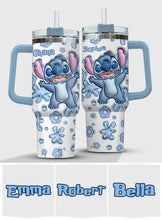 Load image into Gallery viewer, Personalized Ohana Tumbler with Handle Custom Design Gift