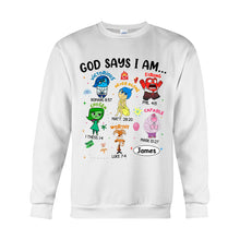 Load image into Gallery viewer, Personalized God Says I Am T-shirt & Hoodie for Kids