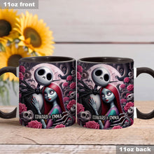 Load image into Gallery viewer, Personalized Nightmare Accent Mug Custom Names Gift for Couples