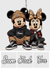 Load image into Gallery viewer, Personalized Chicano Mouse Couple Car Ornament Gift for Christmas