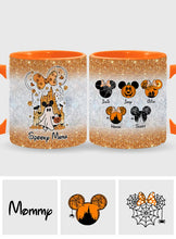 Load image into Gallery viewer, Personalized Spooky Mama Halloween Accent Mug Gift for Mom