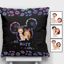 Load image into Gallery viewer, Personalized Best Butt Ever Mouse Ears Throw Pillow for Couples