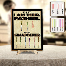 Load image into Gallery viewer, Personalized 2 Layered Wood Sign for Grandfather with Custom Names