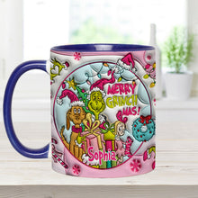 Load image into Gallery viewer, Personalized Merry Grinchmas Accent Mug Custom Name Holiday Gift