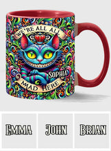 Load image into Gallery viewer, Personalized Ceramic Accent Mug with Colorful Cat Design for Birthdays or Christmas