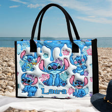 Load image into Gallery viewer, Personalized Ohana Canvas Tote Bag Custom Name Gift for Mom
