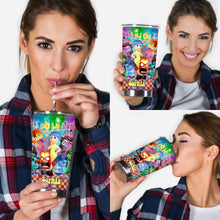 Load image into Gallery viewer, Personalized Tumbler with Custom Name & Colorful Design for Kids