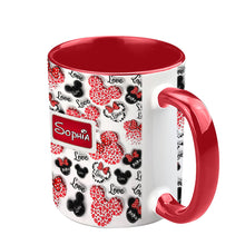 Load image into Gallery viewer, Personalized Mouse Accent Mug Custom Name Gift for Her