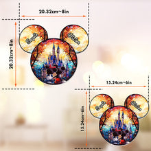 Load image into Gallery viewer, Personalized Disney Castle Suncatcher Ornament Gift for Couples