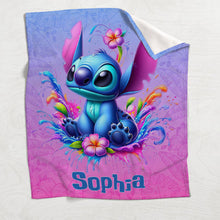 Load image into Gallery viewer, Personalized Ohana Blanket Custom Name Gift for Kids