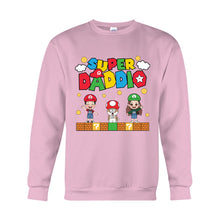 Load image into Gallery viewer, Personalized Super Daddio T-shirt & Hoodie Gift for Dad