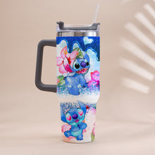 Load image into Gallery viewer, Personalized Tropical Vibe Tumbler With Handle Custom Name Gift