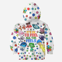 Load image into Gallery viewer, Personalized All Over Shirt with Fun 'All The Feels' Design for Kids