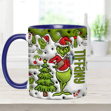Load image into Gallery viewer, Personalized Grinch Accent Mug Custom Name Gift for Christmas