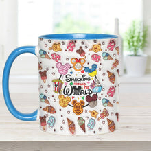 Load image into Gallery viewer, Personalized Snacking Around the World Accent Mug Gift for Mom