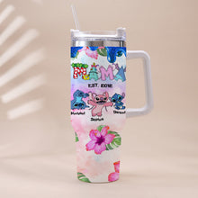 Load image into Gallery viewer, Personalized Ohana Tumbler with Handle Custom Name Gift for Mom