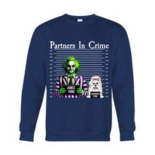 Load image into Gallery viewer, Personalized Partners In Crime T-shirt & Hoodie for Mom/Dad