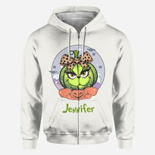 Load image into Gallery viewer, Personalized Christmas All-Over Shirt Cute Pumpkin Design Gift