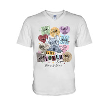 Load image into Gallery viewer, Personalized Couple T-shirt & Hoodie with Custom Names Gift for Her & Him