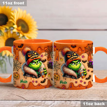Load image into Gallery viewer, Personalized Halloween Grinch Accent Mug Custom Name Gift