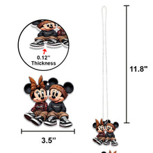 Load image into Gallery viewer, Personalized Couple Mouse Car Ornament Custom Names Gift