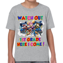 Load image into Gallery viewer, Personalized Kids T-Shirt with Watch Out Design for Back to School
