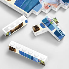 Load image into Gallery viewer, Personalized Vertical Rectangle Building Brick Block Custom Gift for Couple Anniversary