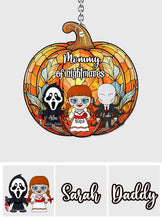 Load image into Gallery viewer, Personalized Pumpkin Suncatcher Ornament for Mom | Unique Home Decor