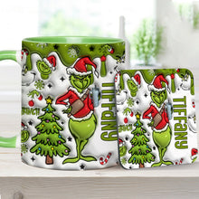 Load image into Gallery viewer, Personalized Grinch Accent Mug Custom Name Gift for Christmas
