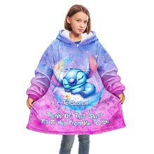 Load image into Gallery viewer, Personalized Ohana Blanket Hoodie Custom Gift for Her