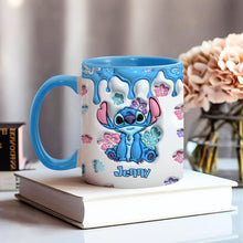 Load image into Gallery viewer, Personalized Ohana Accent Mug Custom Name Gift for Birthdays