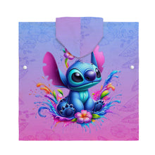 Load image into Gallery viewer, Personalized Kid Hooded Towel Poncho with Name for Beach Fun