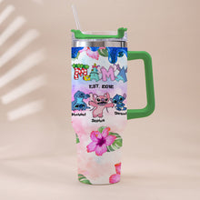 Load image into Gallery viewer, Personalized Ohana Tumbler with Handle Custom Name Gift for Mom