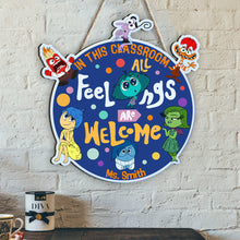 Load image into Gallery viewer, Personalized Wood Classroom Sign Custom Name Gift for Teacher