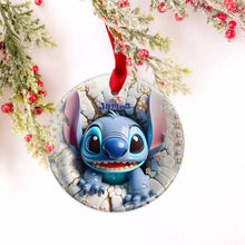 Load image into Gallery viewer, Personalized Ohana Ceramic Ornament Custom Name Gift for Christmas