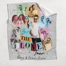 Load image into Gallery viewer, Personalized Photo Couple Blanket Unique Gift for Anniversary
