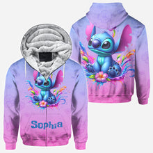 Load image into Gallery viewer, Personalized Blue Ohana All Over Shirt Custom Name Gift