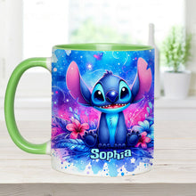 Load image into Gallery viewer, Personalized Ohana Accent Mug Custom Name Gift for Family