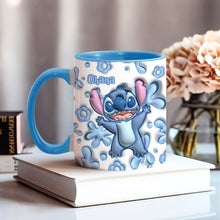 Load image into Gallery viewer, Personalized Ceramic Accent Mug Ohana Design Custom Name Gift