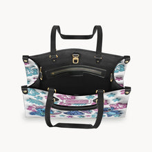 Load image into Gallery viewer, Personalized Leather Handbag with Floral Design Gift for Her