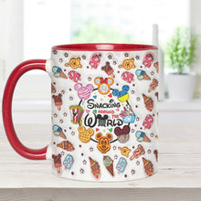 Load image into Gallery viewer, Personalized Snacking Around the World Accent Mug Gift for Mom