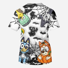 Load image into Gallery viewer, Personalized Halloween All-Over Shirt Custom Name Gift for Kids