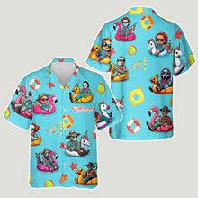 Load image into Gallery viewer, Personalized Horror Hawaiian Shirt Custom Name Gift for Him